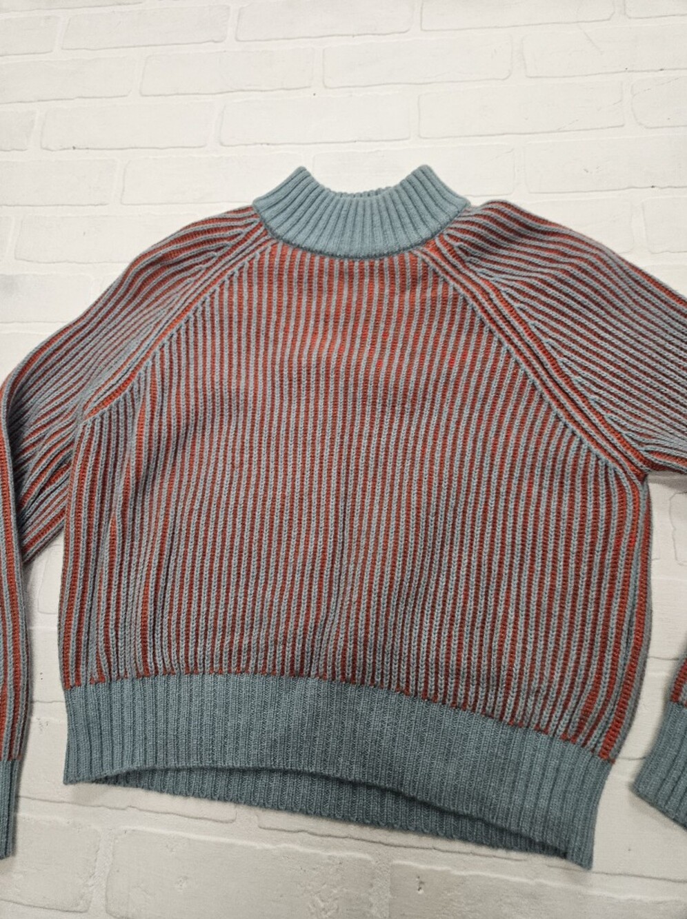 RWS Wool Ribbed Two Tone Sweater - Picture 6 of 7